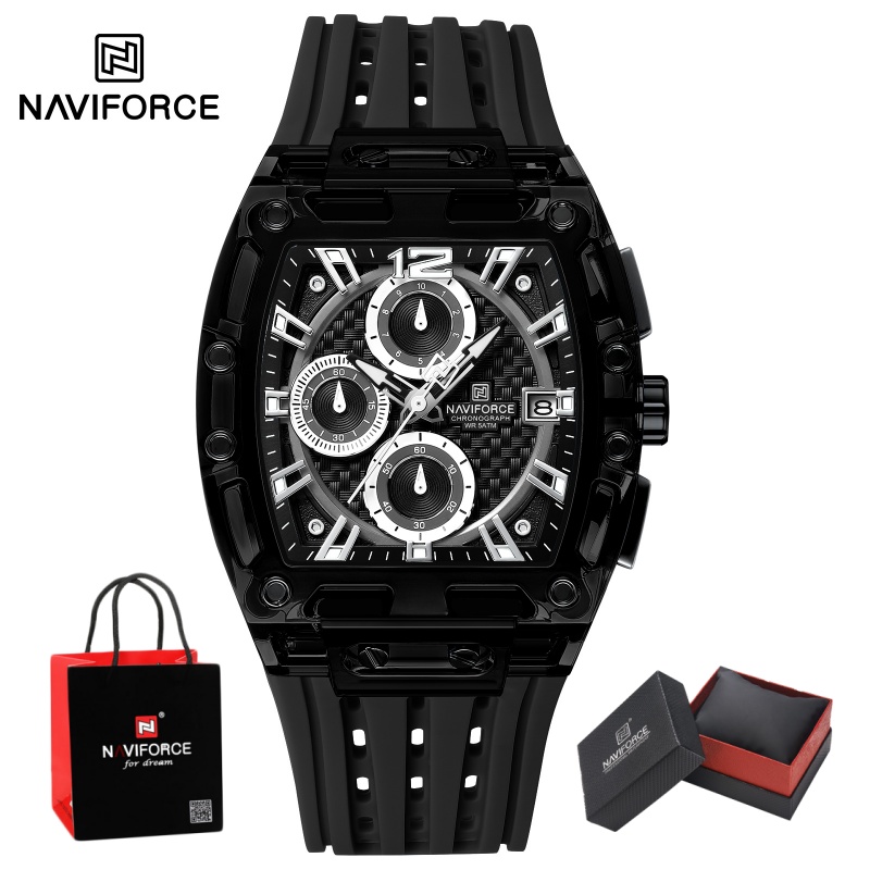 NAVIFORCE Man's Watch 5ATM Wat - Resistance Band 评论和价格