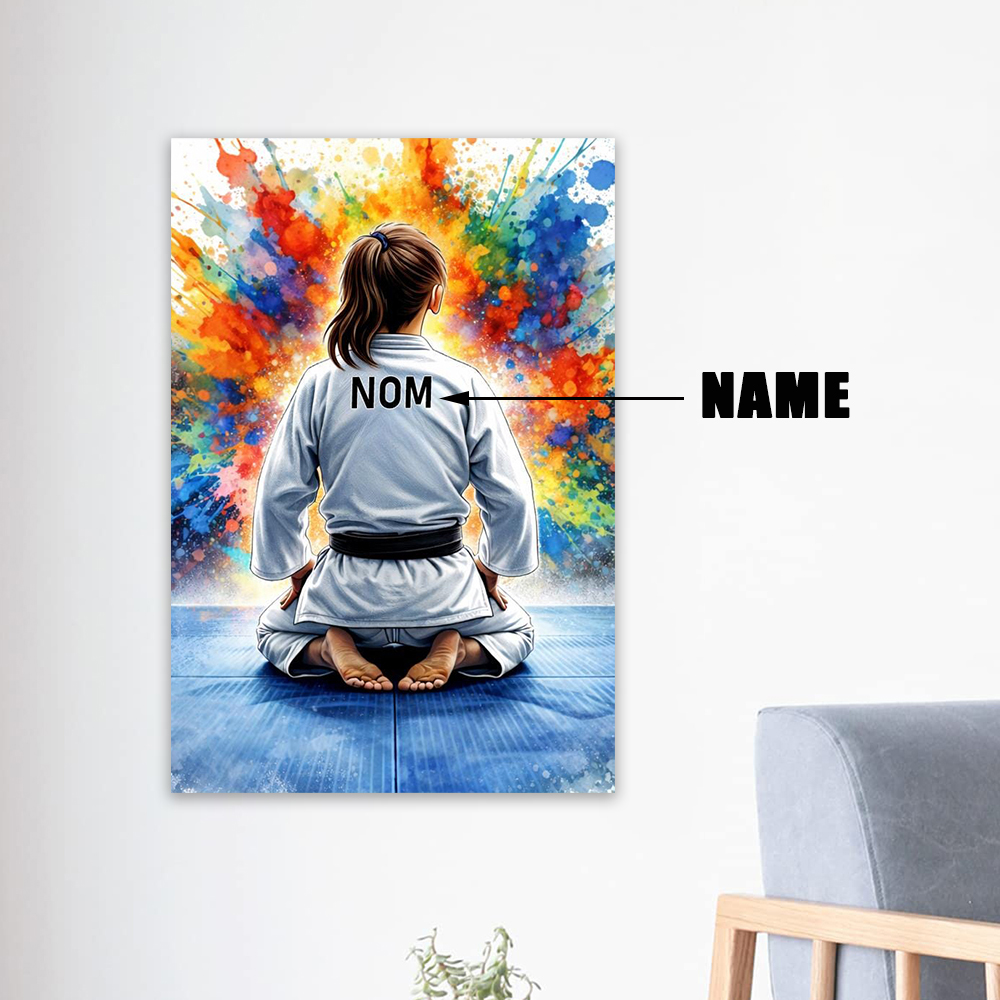 Colorful Personalized Man Judo - Sports Equipment Poster 评论和价格