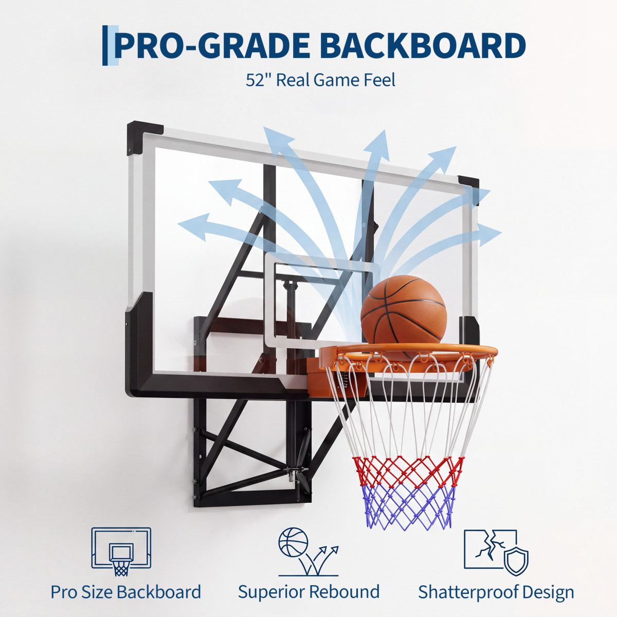 Adjustable Wall-Mounted Basket - Basketball Hoop 评论和价格