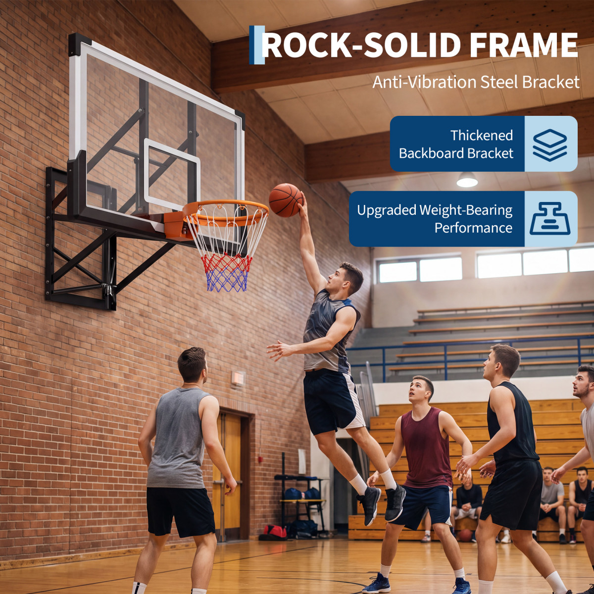 Adjustable Wall-Mounted Basket - Basketball Hoop 评论和价格