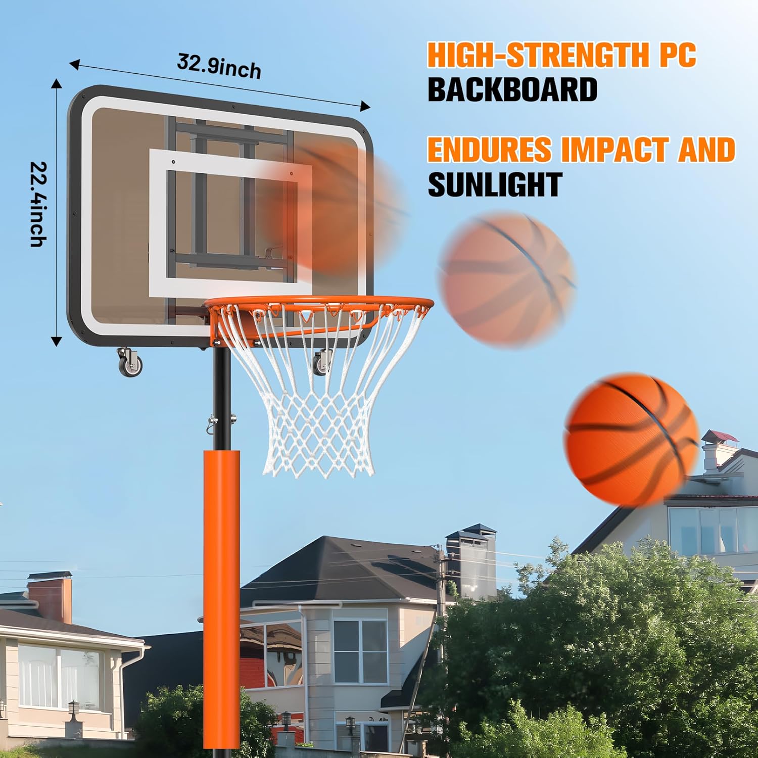 Adjustable Portable Basketball - Basketball Hoop 评论和价格